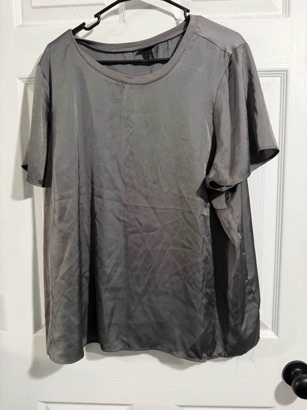 torrid Women's Short-Sleeve Crew Neck Tee in Gray